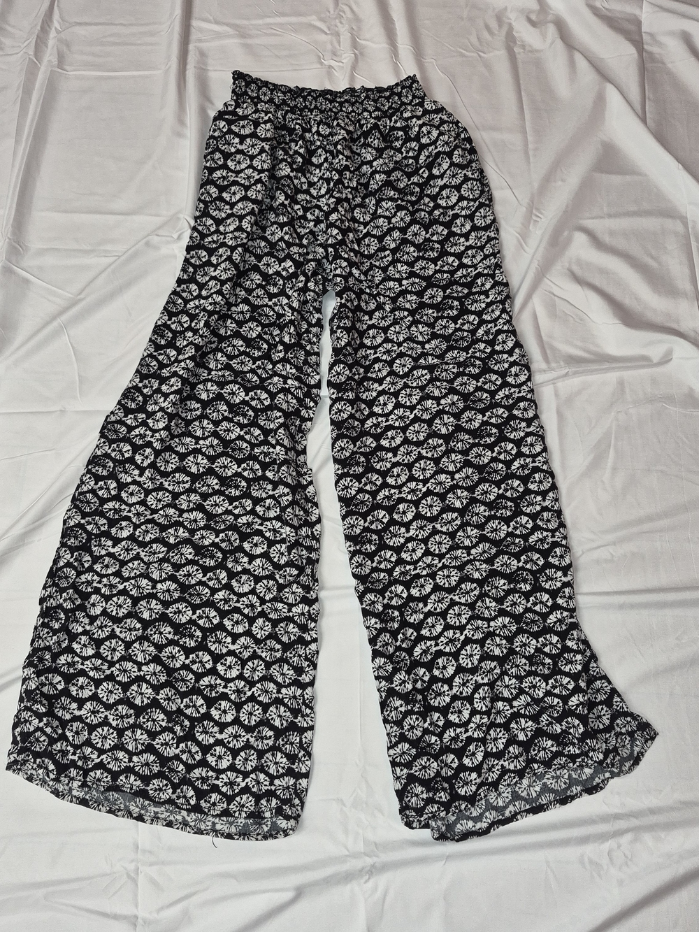 Garage Black And White Pallazo Pants Size Sm